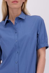 Detail van Blauw kleedje met lange knopenlijst door Liberty Island voor Dames