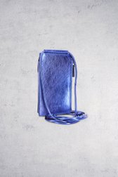Achterkant van Blauw metallic telefoontasje door Liberty Island voor Dames