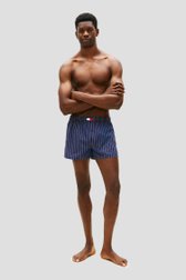 Productfoto 2 van Blauw-rode geweven boxershorts - Set van 3 door Tommy Hilfiger voor Heren