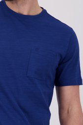 Blauw T-shirt met ronde hals van Ravøtt voor Heren