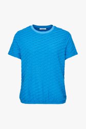 Blauw T-shirt met structuur van Opus voor Dames
