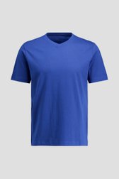 Productfoto 1 van Blauw T-shirt met V-hals door Liberty Island voor Heren