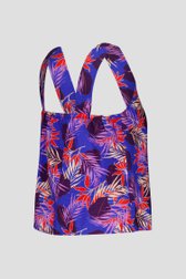 Blauw topje met bladerprint  van Libelle voor Dames
