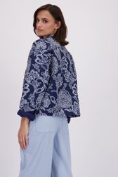 Achterkant van Blauw vestje met bloemenprint door JDY voor Dames