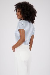 Blauw-wit gestreept T-shirt van JDY voor Dames