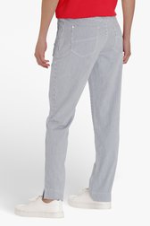 Blauw-wit gestreepte broek - slim fit van Claude Arielle voor Dames