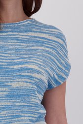 Blauw-witte trui met korte mouwen van Libelle voor Dames