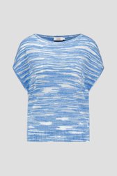 Blauw-witte trui met korte mouwen van Libelle voor Dames