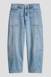 Productfoto 1 van Blauwe barrel fit jeans - 7/8 lengte door Opus voor Dames