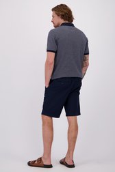 Achterkant van Blauwe bermuda met elastische taille door Ravøtt voor Heren