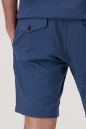 Blauwe bermuda met linnen - regular fit van Ben Sherman voor Heren