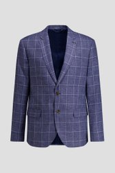 Productfoto 1 van Blauwe blazer met geruit motief - Regular fit door Dansaert Black Premium voor Heren