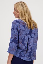Blauwe blouse met bloemenprint van Libelle voor Dames
