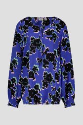 Blauwe blouse met bloemenprint  van Only Carmakoma voor Dames