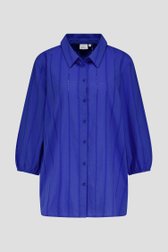 Blauwe blouse met broderie anglaise van Only Carmakoma voor Dames