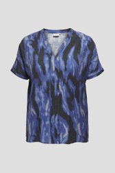 Productfoto 1 van Blauwe blouse met print door ONLY Carmakoma voor Dames