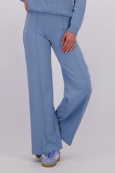 Detail van Blauwe broek met naden - Straight fit door Liberty Island voor Dames