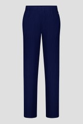 Productfoto 2 van Blauwe broek met structuur en elastische taille door Claude Arielle voor Dames