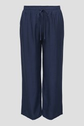 Productfoto 1 van Blauwe broek met wijde pijpen en elastische taille door ONLY Carmakoma voor Dames