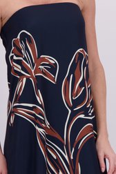 Detail van Blauwe bustierjurk met print door AC by Annelien Coorevits voor Dames