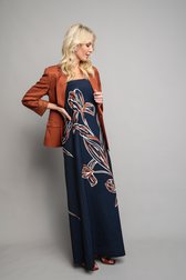 Extra foto 5 van Blauwe bustierjurk met print door AC by Annelien Coorevits voor Dames