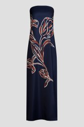 Productfoto 1 van Blauwe bustierjurk met print door AC by Annelien Coorevits voor Dames