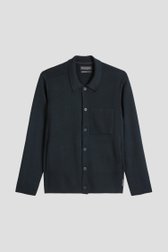 Productfoto 1 van Blauwe cardigan met knopen door Marc O'Polo voor Heren