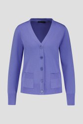 Productfoto 1 van Blauwe cardigan met lange mouwen door Claude Arielle voor Dames
