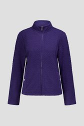 Productfoto 1 van Blauwe cardigan met rits  door Claude Arielle voor Dames