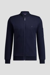 Productfoto 1 van Blauwe cardigan met rits door Dansaert Blue voor Heren