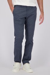 Voorkant van Blauwe chino jeanslook – Vancouver – Regular fit door Brassville voor Heren