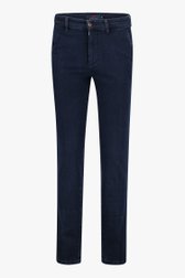 Blauwe chino met jeans look - regular fit van Dansaert Blue voor Heren