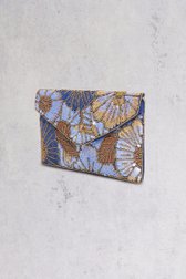 Blauwe clutch met glitter en bloemen van Bulaggi voor Dames