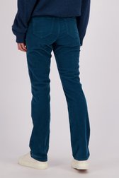 Achterkant van Blauwe corduroy broek door Liberty Island voor Dames