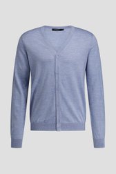 Productfoto 2 van Blauwe fijn gebreide cardigan door Dansaert Black voor Heren