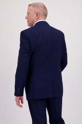 Blauwe fijn geruite kostuumvest - Comfort fit van Dansaert Black voor Heren