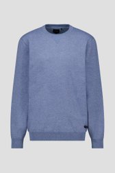 Blauwe fijngebreide trui van Jefferson voor Heren