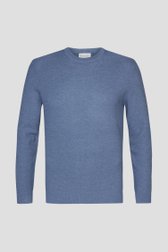 Blauwe fijngebreide trui van Michaelis voor Heren