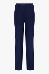 Blauwe geklede broek - straight fit van D'Auvry voor Dames