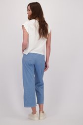 Achterkant van Blauwe gestreepte jeans - Culotte door Angels voor Dames