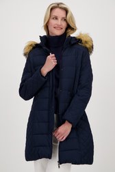 Blauwe gewatteerde winterjas van Claude Arielle voor Dames
