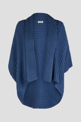 Blauwe grofgebreide cardigan  van Barbara Lebek voor Dames