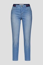 Blauwe jeans met elastische taile - 7/8 lengte  van Angels voor Dames