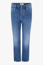 Blauwe jeans met knopensluiting - mom fit van Louise voor Dames
