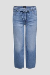 Productfoto 1 van Blauwe jeans met striklint - Straight fit door ONLY Carmakoma voor Dames