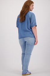 Achterkant van Blauwe jeans - Slim fit  door ONLY Carmakoma voor Dames