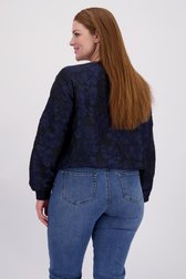Achterkant van Blauwe jeans - Straight fit door Kaffe Curve voor Dames