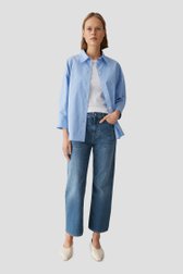 Voorkant van Blauwe jeans - Straight fit door Opus pants voor Dames