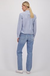 Achterkant van Blauwe jeans - Straight fit door Superdry voor Dames