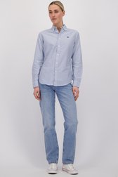 Voorkant van Blauwe jeans - Straight fit door Superdry voor Dames